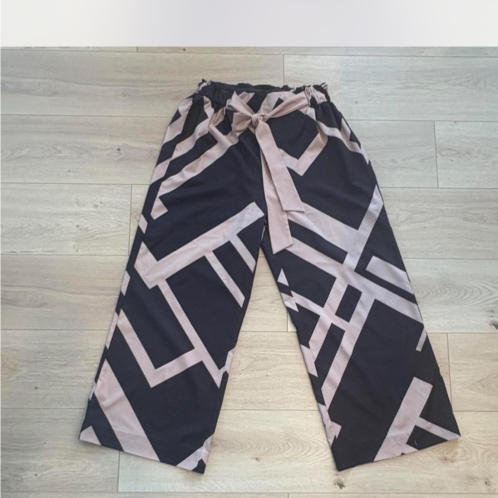 Stylish Black and Pink Women's Pants